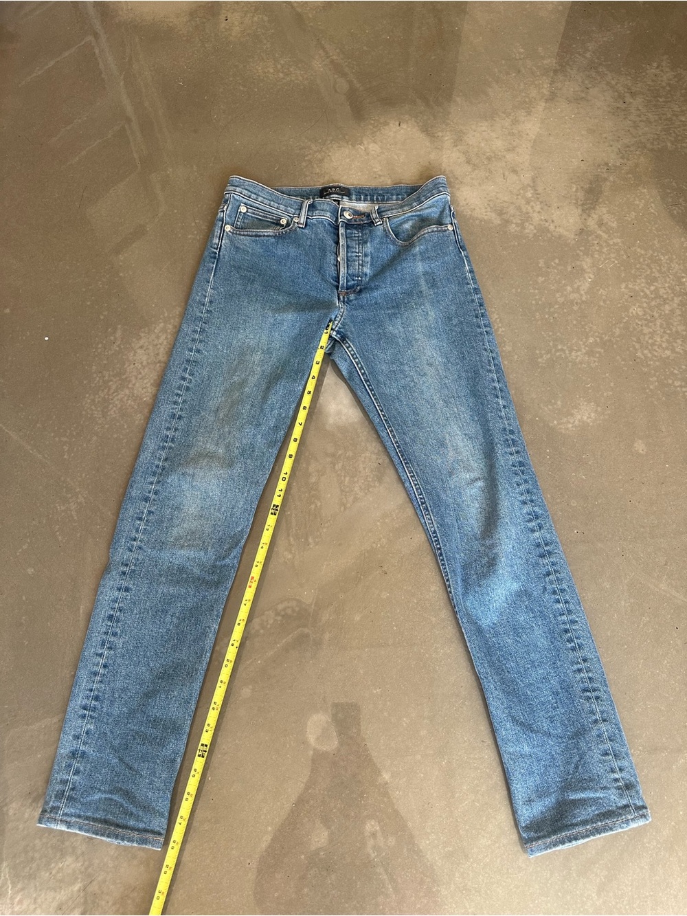 A.P.C. Classic Straight Blue Denim Jeans
